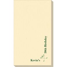 Corner Text with Golf Clubs Linen Like Guest Towels