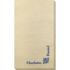 Corner Text with Ornate Scroll Bamboo Luxe Guest Towels