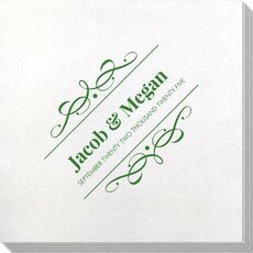 Modern Flourish Framed Bamboo Luxe Napkins