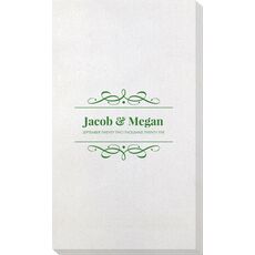 Modern Flourish Framed Bamboo Luxe Guest Towels