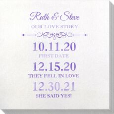 Our Love Story Bamboo Luxe Napkins