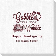 Gobble Til You Wobble Deville Napkins