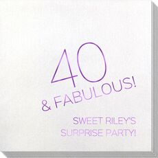 40 & Fabulous Bamboo Luxe Napkins