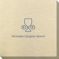 Ceremonial Goblet and Wafer Bamboo Luxe Napkins