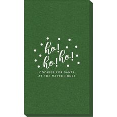 Confetti Dots Ho! Ho! Ho! Linen Like Guest Towels