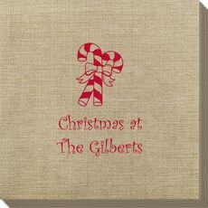 Candy Cane Bamboo Luxe Napkins