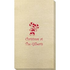 Candy Cane Bamboo Luxe Guest Towels