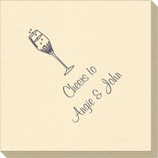 Bubbly Champagne Linen Like Napkins