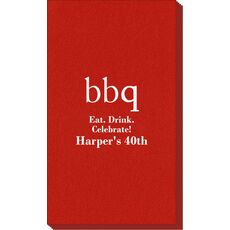 Big Word BBQ Linen Like Guest Towels