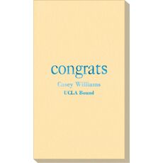 Big Word Congrats Linen Like Guest Towels