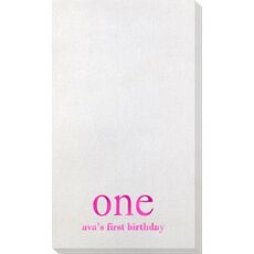 Big Number One Bamboo Luxe Guest Towels