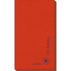 Corner Text with Daisy Design Linen Like Guest Towels