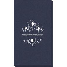 Balloons and Streamers Linen Like Guest Towels