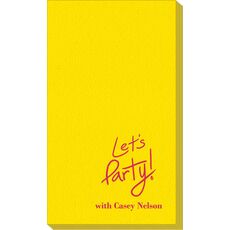 Fun Let's Party Linen Like Guest Towels