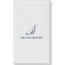 Sailboat Clipper Linen Like Guest Towels