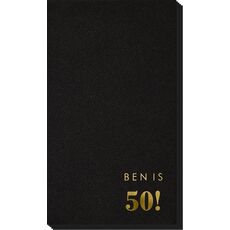 Big Year Printed Linen Like Guest Towels