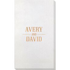 Modern Couple Detail Bamboo Luxe Guest Towels