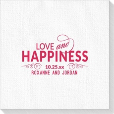 Love and Happiness Scroll Deville Napkins