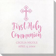 Ornate Celtic Cross Bamboo Luxe Napkins