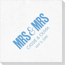 Bold Mrs & Mrs Deville Napkins