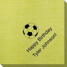 Soccer Ball Bamboo Luxe Napkins