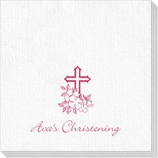Floral Cross Deville Napkins