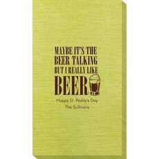 Maybe It's The Beer Talking Bamboo Luxe Guest Towels