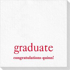 Big Word Graduate Deville Napkins