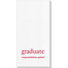 Big Word Graduate Deville Guest Towels
