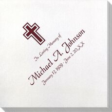 Memorial Cross Bamboo Luxe Napkins