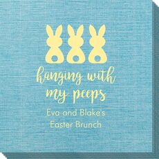 Hanging With My Peeps Easter Bamboo Luxe Napkins