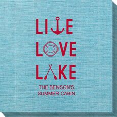 Live, Love, Lake Bamboo Luxe Napkins