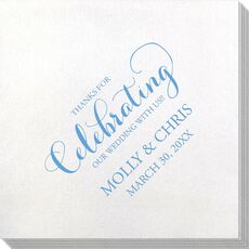 Thanks For Celebrating Any Event Bamboo Luxe Napkins