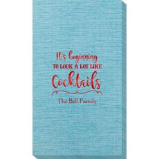 It's Beginning To Look A Lot Like Cocktails Bamboo Luxe Guest Towels