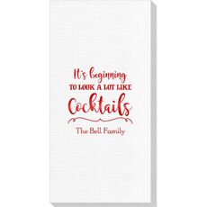 It's Beginning To Look A Lot Like Cocktails Deville Guest Towels