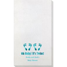 Seeing Double Twinkle Toes Bamboo Luxe Guest Towels