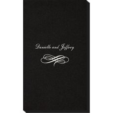 Scrolled Coronation Linen Like Guest Towels