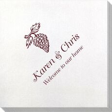 Vineyard Grapes Bamboo Luxe Napkins