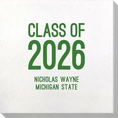 Proud Class of Graduation Bamboo Luxe Napkins