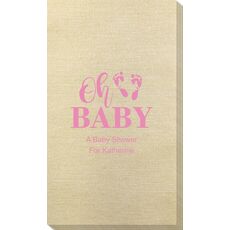 Oh Baby with Baby Feet Bamboo Luxe Guest Towels