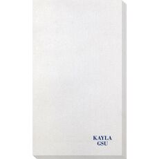 Name and College Initials Bamboo Luxe Guest Towels