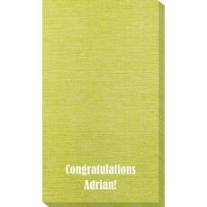 Your Choice of Text Bamboo Luxe Guest Towels