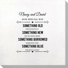 Our Special Day with Names Bamboo Luxe Napkins