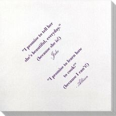 Your Personalized Text Bamboo Luxe Napkins