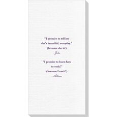 Your Personalized Text Deville Guest Towels
