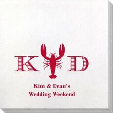 Initial Lobster Bamboo Luxe Napkins