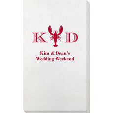 Initial Lobster Bamboo Luxe Guest Towels