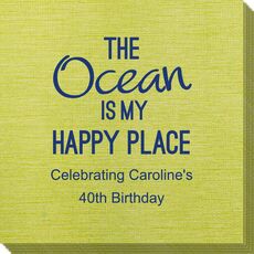 The Ocean is My Happy Place Bamboo Luxe Napkins