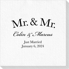 Mr  & Mr Arched Deville Napkins