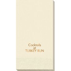 Your Own Text Guest Towels